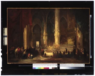 Prozession in einer Kathedrale, ca. 1860